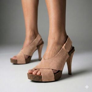 Pedro Garcia Platform Slingback Heels